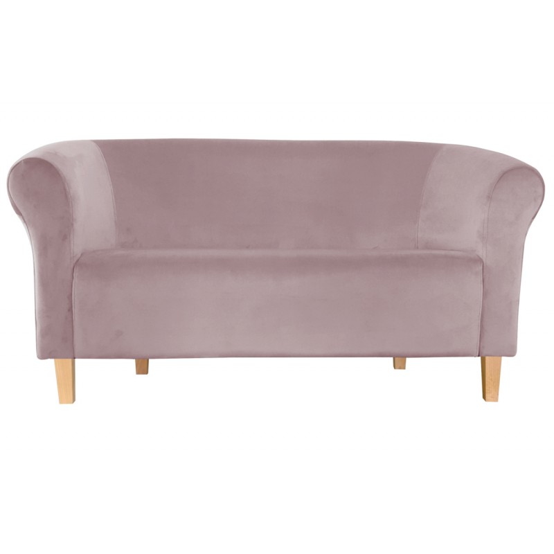 Sofa Milo MG55 szary róż - nóżki buk 15 cm