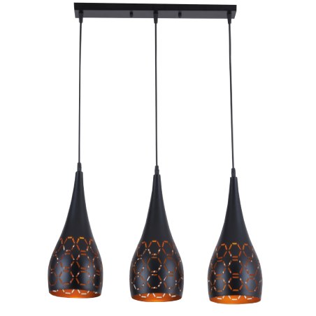 Lampa sufitowa loftowa AT34-3SZ-Black, 3 klosze
