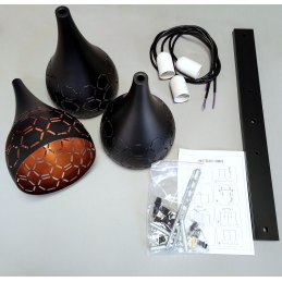 Lampa klosz AT34-3SZ-Black – elegancka i loftowa