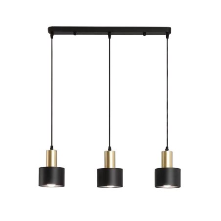 Lampa sufitowa AT36-3SZ Black+Gold - 3 klosze