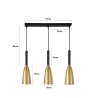 Lampa klosz AT38-3SZ-Gold – elegancka lampa w stylu loft