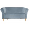 Sofa Milo BL06 szary błękit, nóżki buk