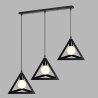 Lampa loft trójkątna AT39-3SZ-Black – industrialny styl