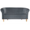 Sofa Milo BL14 szara, nogi buk 15 cm