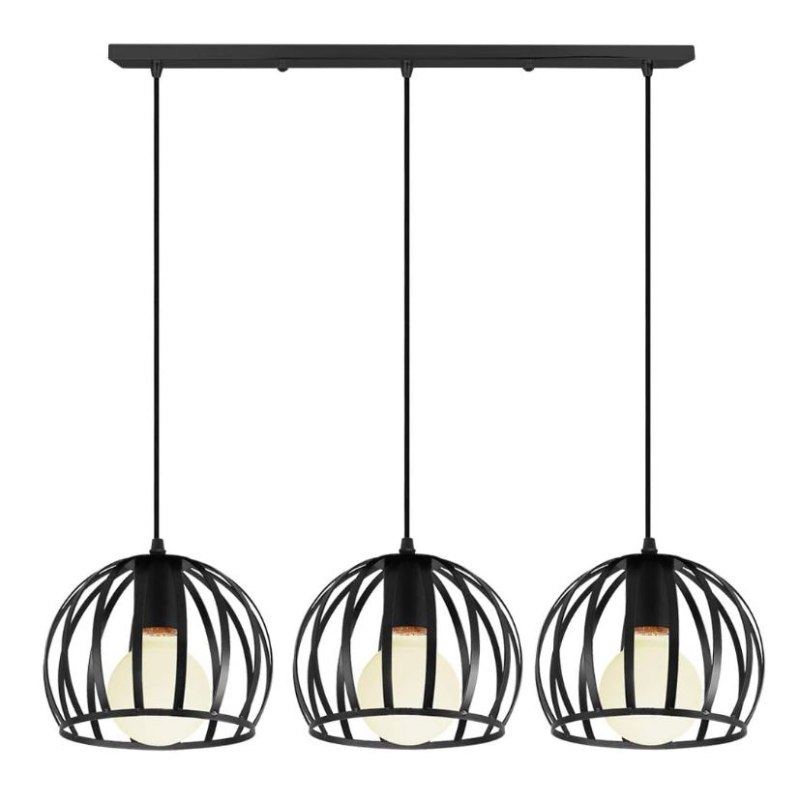 Lampa loft klosz AT41-3SZ-Black – elegancka i nowoczesna