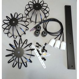 Lampa loft klosz AT41-3SZ-Black – elegancka i nowoczesna