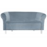 Sofa Milo BL06 szary błękit nogi 15 białe