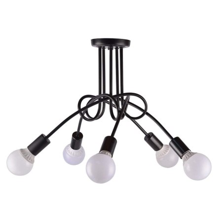 Lampa sufitowa metalowa Supła AT42-5SZ-Black