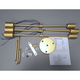 Lampa loft vintage AT44-6SZ-Gold – elegancja w stylu loft