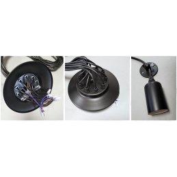 Lampa sufitowa pająk AT45-10SZ-Black – loftowy styl