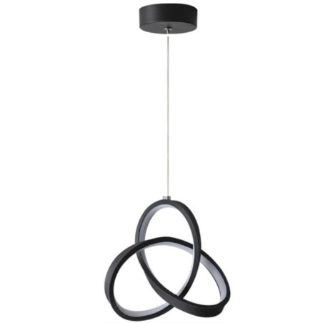 Lampa geometryczna LED wisząca sufitowa AT46-1SL-Black