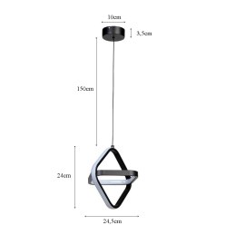Lampa geometryczna LED AT48-1SL-Black – elegancka i nowoczesna