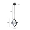 Lampa geometryczna LED AT48-1SL-Black – elegancka i nowoczesna