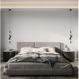 Lampa spiralna LED AT49-1SL-Black – nowoczesna i elegancka