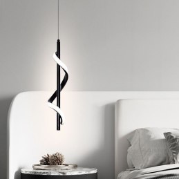 Lampa spiralna LED AT49-1SL-Black – nowoczesna i elegancka