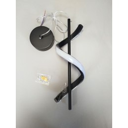 Lampa spiralna LED AT49-1SL-Black – nowoczesna i elegancka