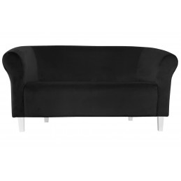 Sofa Milo MG19 czarna z białymi nóżkami