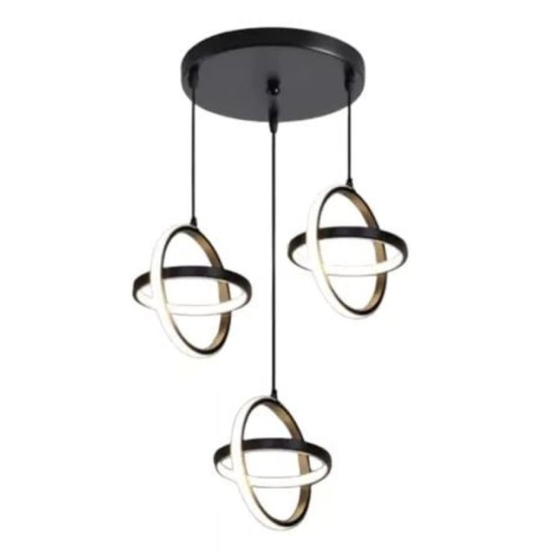 Lampa geometryczna LED AT52-3SL-Black – nowoczesny i stylowy