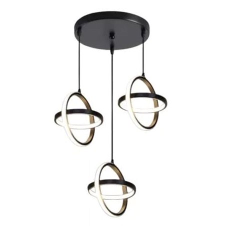 Lampa geometryczna LED 3 klosze AT52-3SL-Black