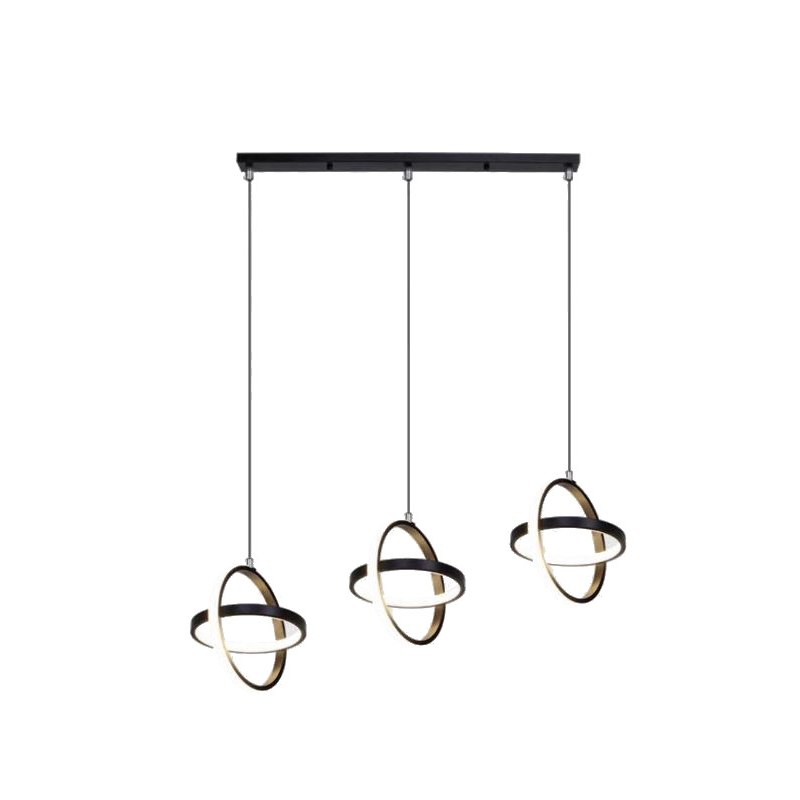 Lampa geometryczna LED AT54-3SL-Black – elegancka i nowoczesna
