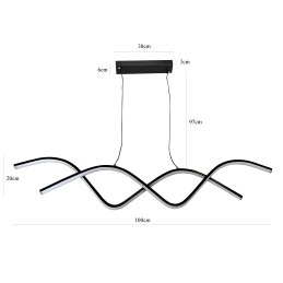 Lampa LED wisząca AT55-1DSL-Black – nowoczesna i elegancka