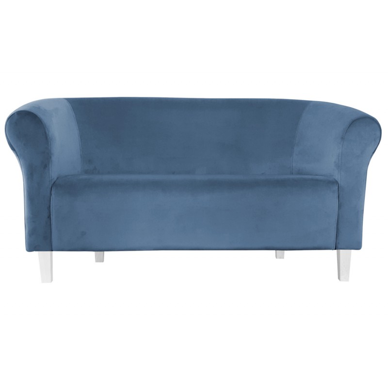 Sofa Milo MG33 niebieska z białymi nogami