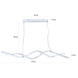 Lampa LED wisząca AT57-1DSL-White – elegancka i nowoczesna