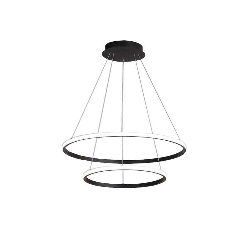 Lampa LED pierścienie AT59-2KSL-Black – elegancka i stylowa