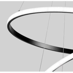 Lampa LED pierścienie AT59-2KSL-Black – elegancka i stylowa