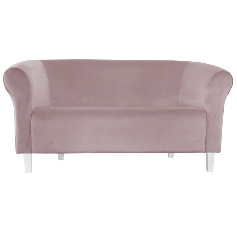 Sofa Milo MG55 szary róż z białymi nogami