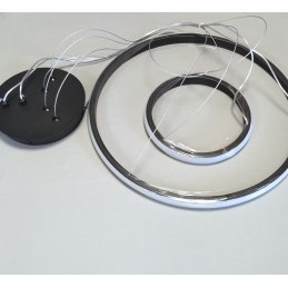 Lampa LED pierścienie AT59-2KSL-Black – elegancka i stylowa