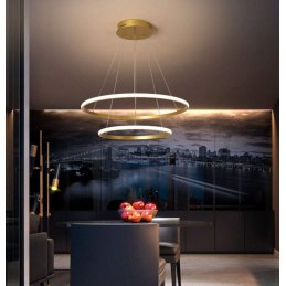 Lampa LED pierścienie AT59-2KSL-Gold – nowoczesna i elegancka