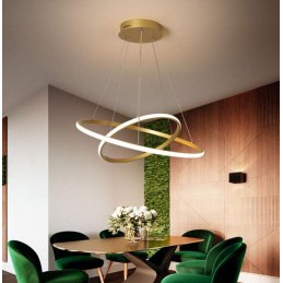 Lampa LED pierścienie AT59-2KSL-Gold – nowoczesna i elegancka