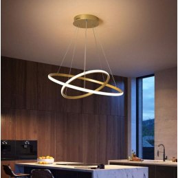 Lampa LED pierścienie AT59-2KSL-Gold – nowoczesna i elegancka