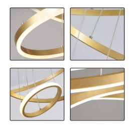 Lampa LED pierścienie AT60-3KSL-Gold – elegancja i styl