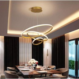 Lampa LED pierścienie AT60-3KSL-Gold – elegancja i styl