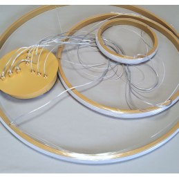 Lampa LED pierścienie AT60-3KSL-Gold – elegancja i styl