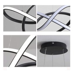 Lampa LED pierścienie AT61-ESL-Black – nowoczesna i elegancka