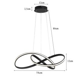 Lampa LED pierścienie AT61-ESL-Black – nowoczesna i elegancka