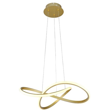 Lampa nowoczesna LED wisząca sufitowa pierścienie AT61-ESL-Gold