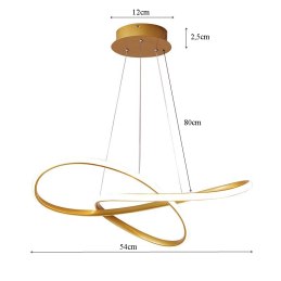 Lampa LED pierścienie AT61-ESL-Gold – elegancka i nowoczesna