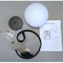 Plafon szklany AT62-1SZ-Black – nowoczesna lampa sufitowa