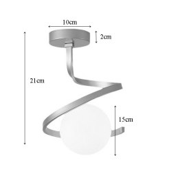 Plafon szklany AT62-1SZ-Gold – elegancka lampa sufitowa