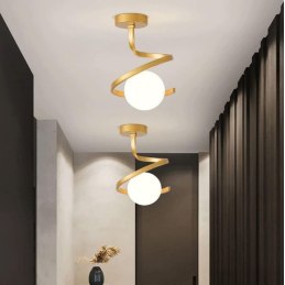 Plafon szklany AT62-1SZ-Gold – elegancka lampa sufitowa