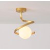 Plafon szklany AT62-1SZ-Gold – elegancka lampa sufitowa