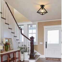 Plafon loft trójkątny AT63-1SZ-Black – nowoczesny i stylowy