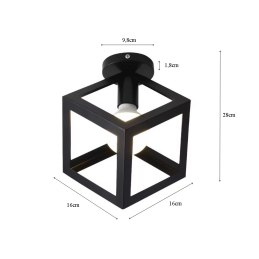 Plafon loft sześcian AT64-1SZ-Black – industrialny styl