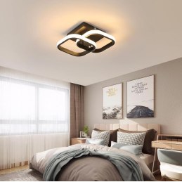 Plafon LED kwadrat AT65-2SL-Black – nowoczesny i elegancki