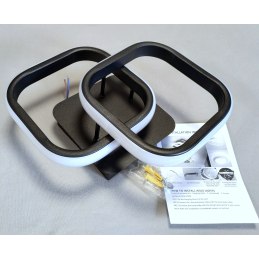 Plafon LED kwadrat AT65-2SL-Black – nowoczesny i elegancki