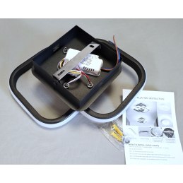 Plafon LED kwadrat AT65-2SL-Black – nowoczesny i elegancki